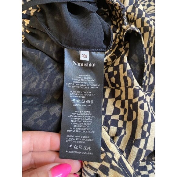 NANUSHKA Women BNWOT "Pearl Knot" Romper Suit Shorts Size XS "Optic Wave" - Picture 9 of 9